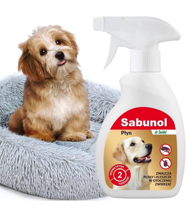 Dr Seidel – Sabunol Environmental Flea & Tick Spray for Dog Areas, Furniture & Bedding, Tick & Flea Protection – 100 ml
