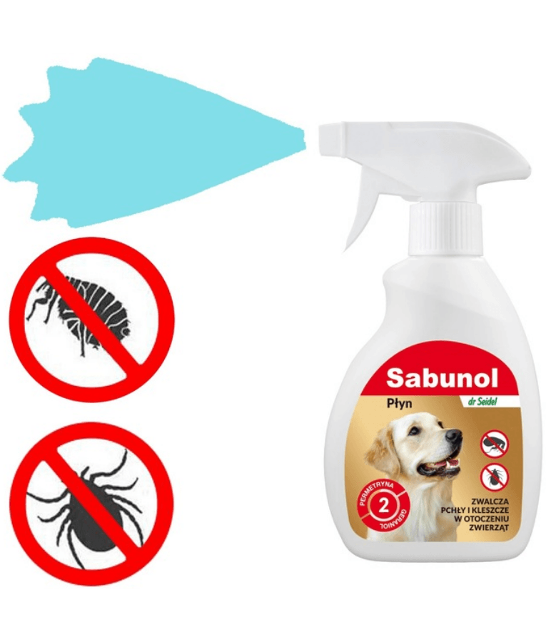 Dr Seidel – Sabunol Environmental Flea & Tick Spray for Dog Areas, Furniture & Bedding, Tick & Flea Protection – 100 ml