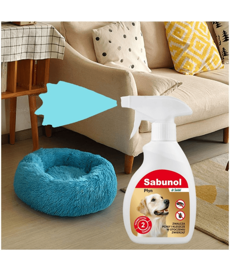Dr Seidel – Sabunol Environmental Flea & Tick Spray for Dog Areas, Furniture & Bedding, Tick & Flea Protection – 100 ml