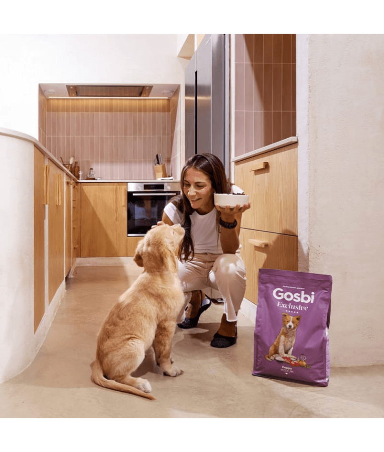 Gosbi - Exclusive, Hypoallergenic Chicken Puppy Dry Dog Food For Medium Breeds 3kg-12kg