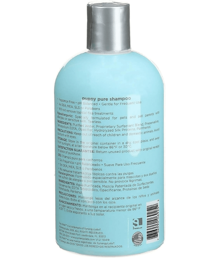 Synergy Labs - Baby, Puppy Pure Shampoo, Tearless, Hypoallergenic, Fragnance-free - 354 ml -709 ml