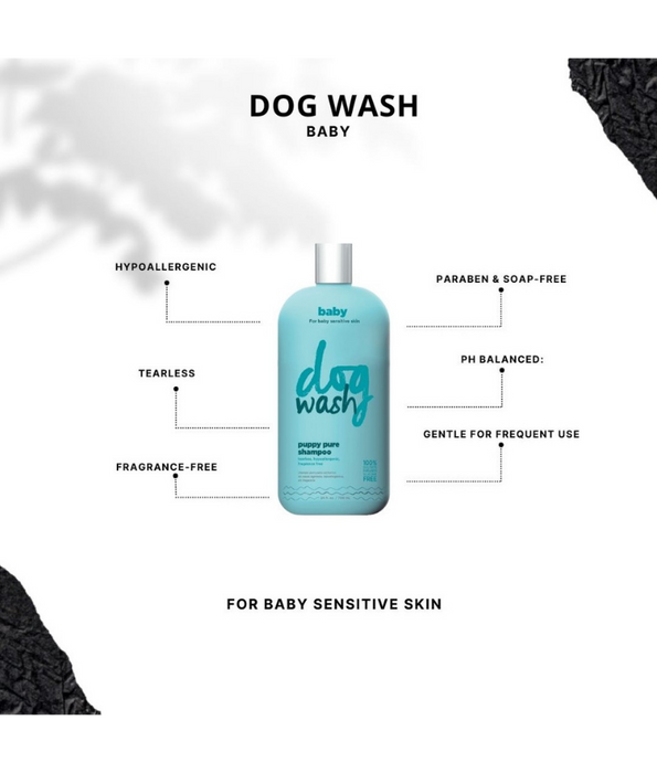 Synergy Labs - Baby, Puppy Pure Shampoo, Tearless, Hypoallergenic, Fragnance-free - 354 ml -709 ml