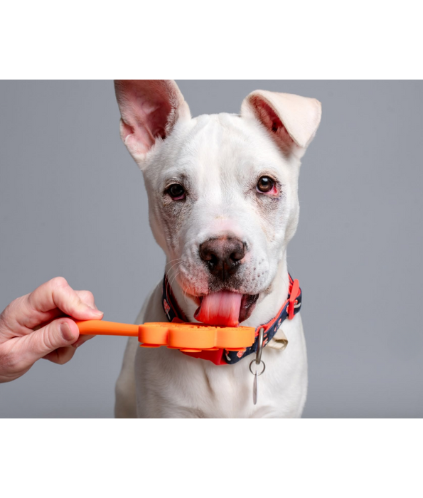 Spunky Pup - Cone Lick Pops, Food-Grade Silicone Licking Mat with Handle for Dogs & Cats