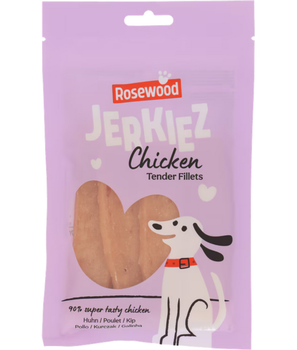 Rosewood- Jerkiez Tender Fillets Chicken, High Protein Chicken Treat, All Life Stages - 70 g