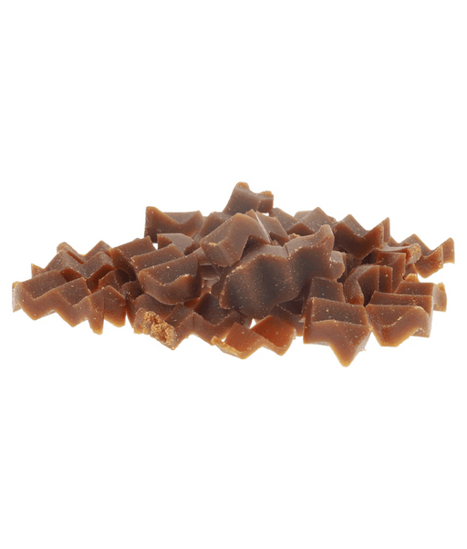 Crunchy cat dental bites made with mackerel for dental care and fresher breath.