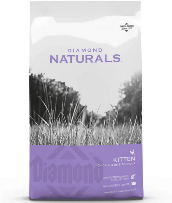 Diamond Naturals – Indoor Kitten & Nursing Mother Cat Food with Chicken – 3kg