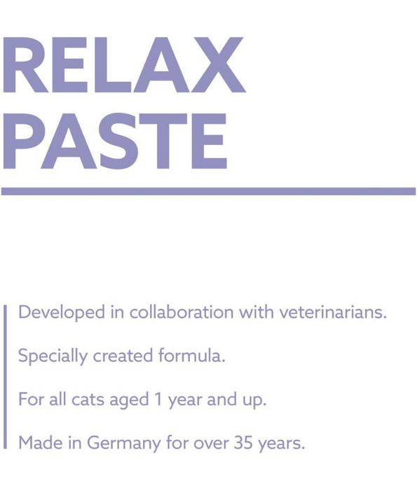 GimCat - Relax Paste with L-Tryptophan, Vitamin B Complex, Calming Support, Adult Cats - 50g