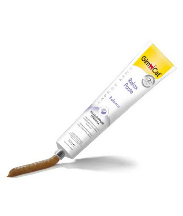 GimCat - Relax Paste with L-Tryptophan, Vitamin B Complex, Calming Support, Adult Cats - 50g