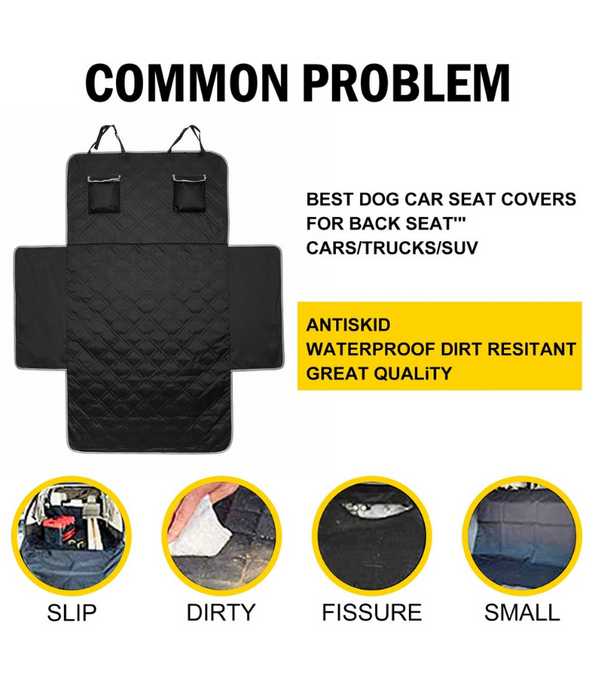 Car Seat Cover - Waterproof, Slip-Proof, Velcro Design - L x W 100 x 130 cm