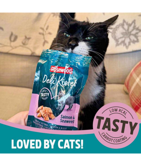 Pet Unlimited - Rosewood Deli Kisses Salmon & Seaweed 60g