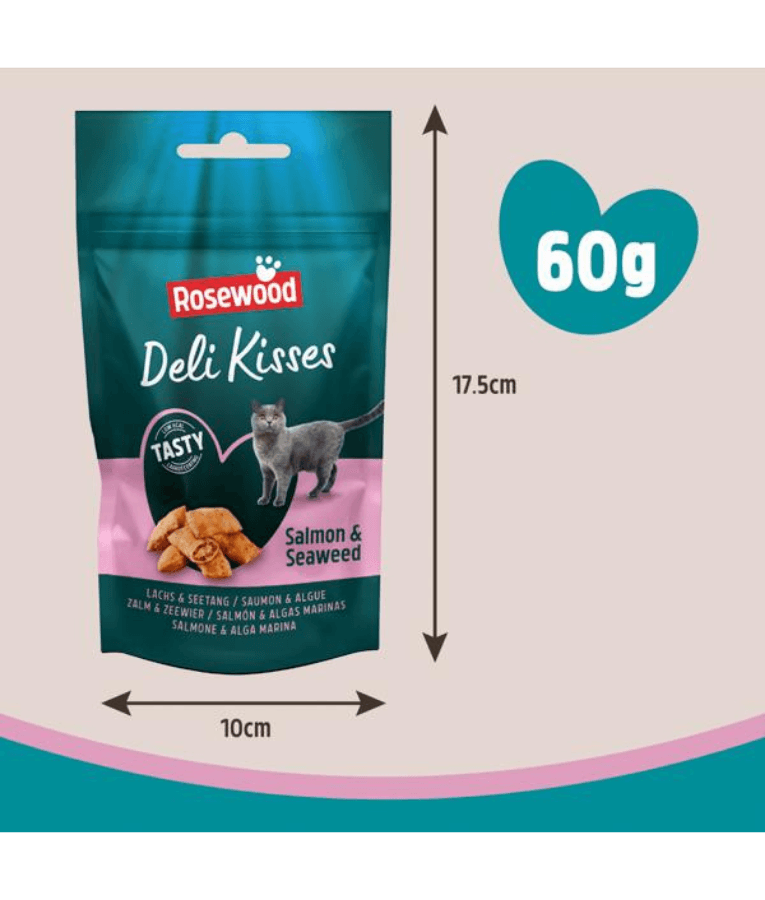 Rosewood - Deli Kisses Salmon & Seaweed 60g