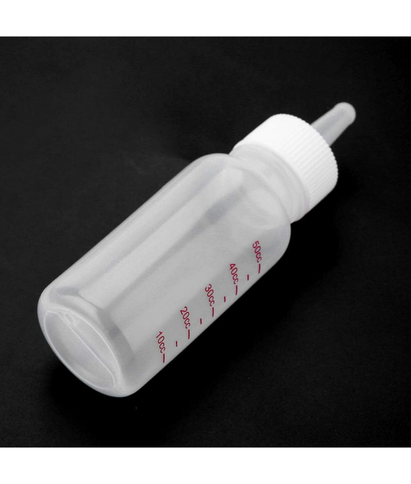 Smart Mate - Feeding Bottle with Silicone Nipple, Assisted Nursing for Kittens & Puppies - 50ml