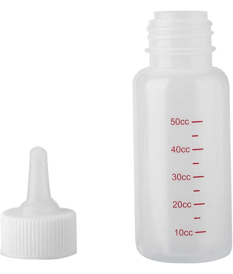 Smart Mate - Feeding Bottle with Silicone Nipple, Assisted Nursing for Kittens & Puppies - 50ml