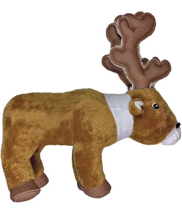 Spunky Pup - Caribou Clean Earth Plush Textured, Recycled Materials, Sustainable Floating Squeaky Dog Toy - Small