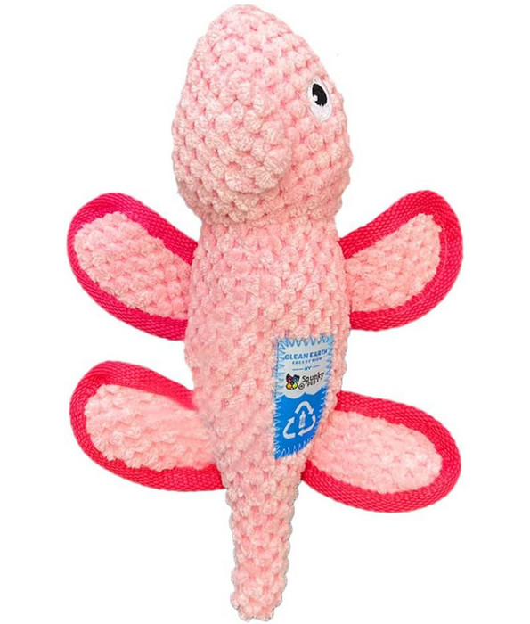 Spunky Pup - Chameleon Clean Earth Plush Textured, Recycled Materials - Sustainable Floating Squeaky Dog Toy