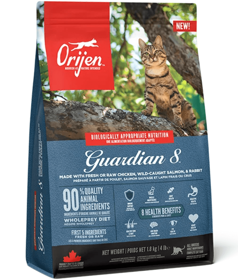 Orijen - Guardian 8, Chicken & Salmon, WholePrey, High-Protein, Grain-Free, Adult Dry Cat Food - 1.8kg