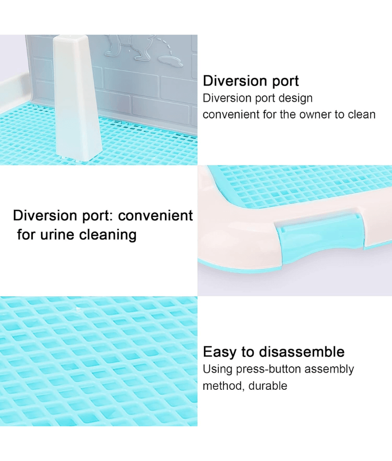 Pee Pad Holder for Dogs, Blue Small 46.5x35 cm