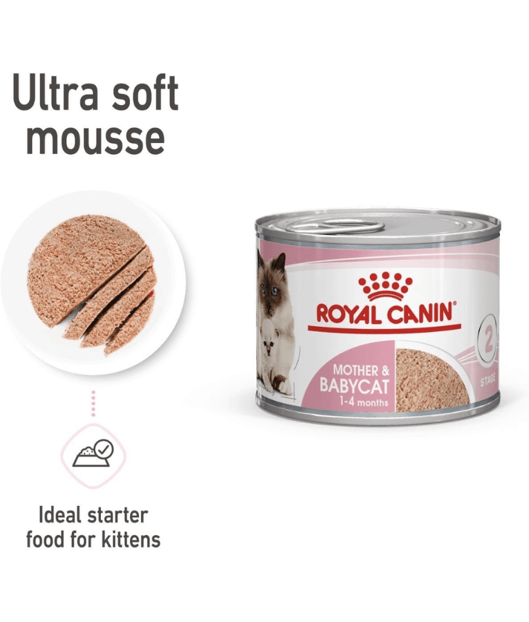 Royal Canin - Mother and Babycat Ultra Soft Mousse 195g
