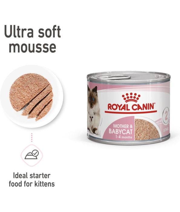 Royal Canin - Mother and Babycat Ultra Soft Mousse 195g