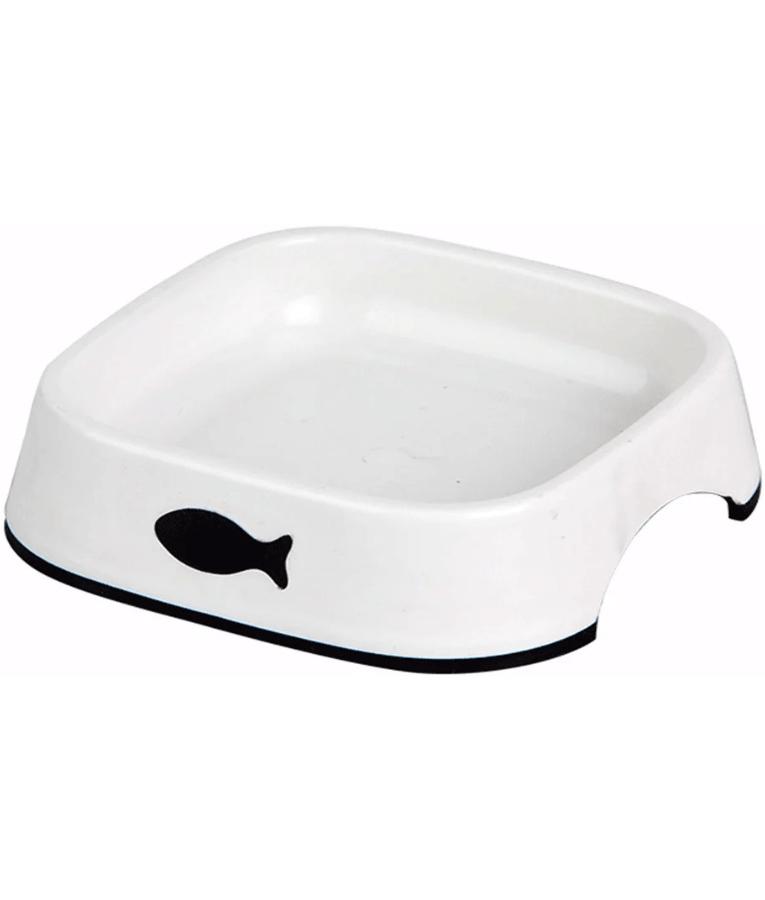 Pawise - Plastic Cat Bowl Feeder and Drinker, Anti-Slip Base, Durable Design - Everyday Feeding Solution, Household Use - 200 ml