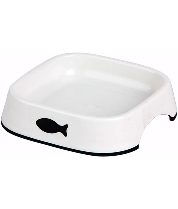 Pawise - Plastic Cat Bowl Feeder and Drinker, Anti-Slip Base, Durable Design - Everyday Feeding Solution, Household Use - 200 ml