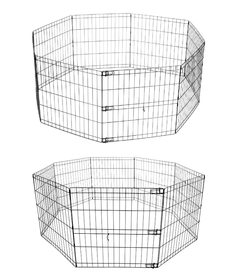 M-Pets puppy play pen foldable steel S - M