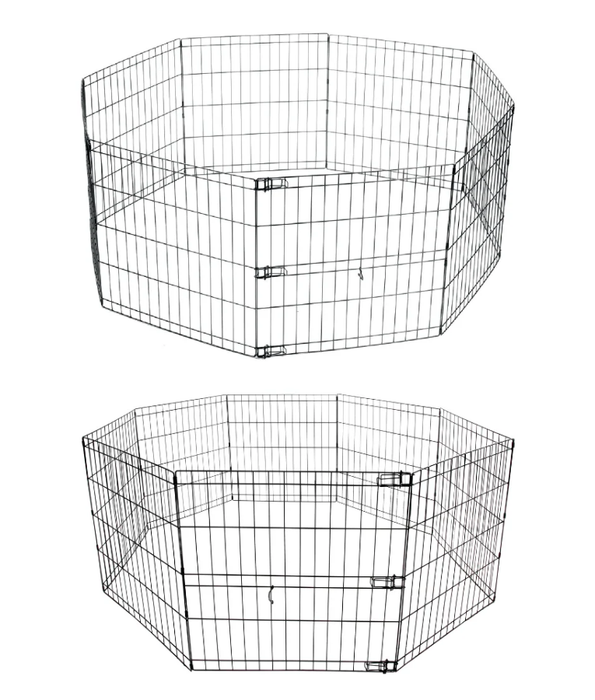 M-Pets puppy play pen foldable steel S - M