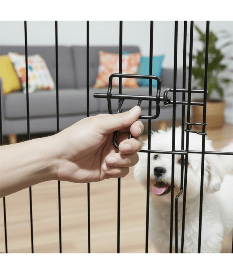 M-Pets puppy play pen foldable steel S - M