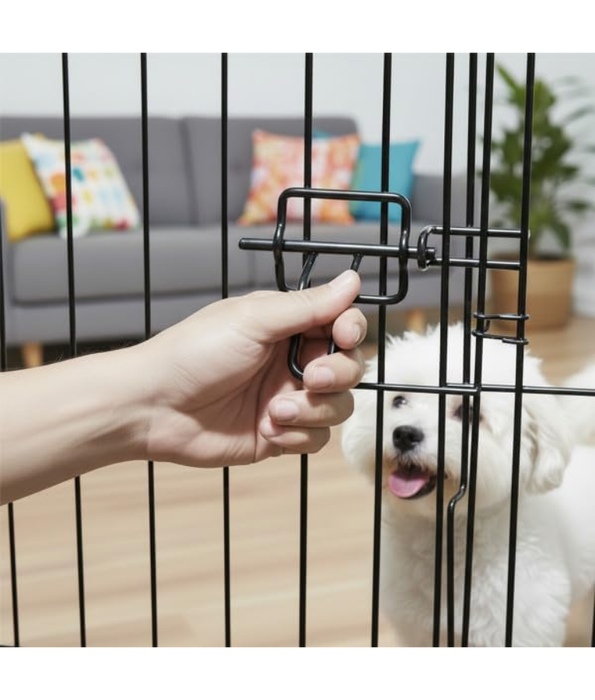 M-Pets puppy play pen foldable steel S - M