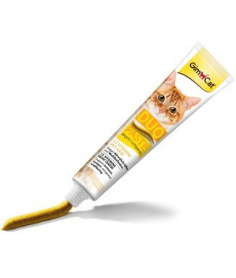GimCat - Duo Paste Multi-Vitamin & Cheese, 12 Vitamins, Immune Support, All Life Stages - 50g