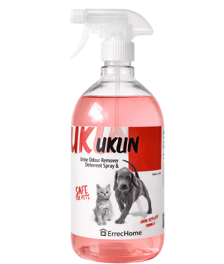 Errecom - UKLIN Urine Odour Remover Detergent Spray, Pet Safe Formula, Disinfectant-Based Odor Neutralizer - 500 ml