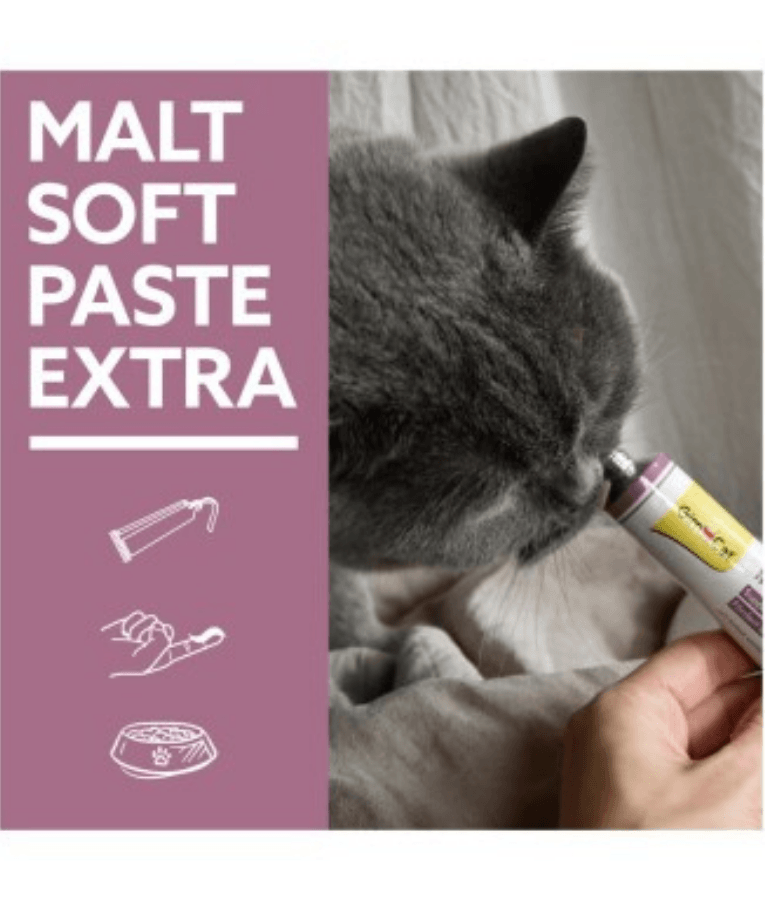 GimCat - Malt-Soft Extra Paste, Malt Extract, Beta-Glucan, Anti-Hairball Support, Digestive Health, All Life Stages - 20g - 50g - 100g