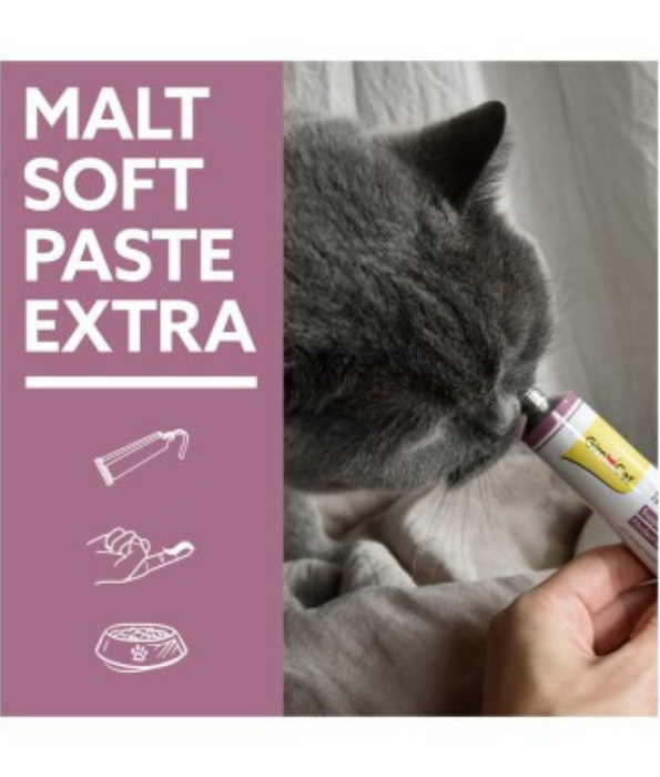 GimCat - Malt-Soft Extra Paste, Malt Extract, Beta-Glucan, Anti-Hairball Support, Digestive Health, All Life Stages - 20g - 50g - 100g