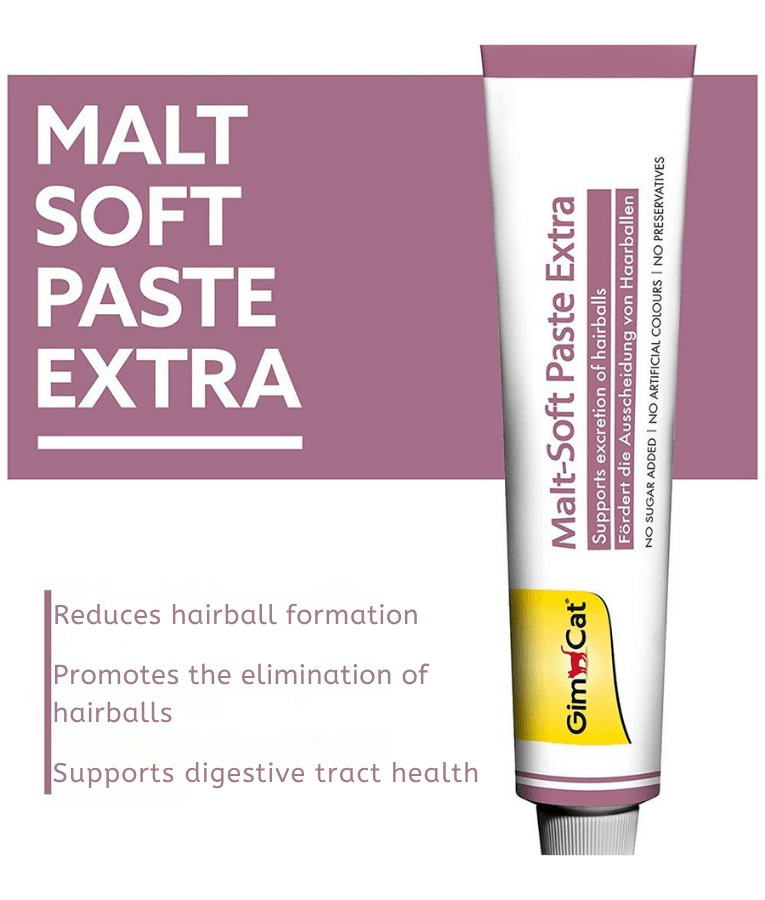 GimCat - Malt-Soft Extra Paste, Malt Extract, Beta-Glucan, Anti-Hairball Support, Digestive Health, All Life Stages - 20g - 50g - 100g