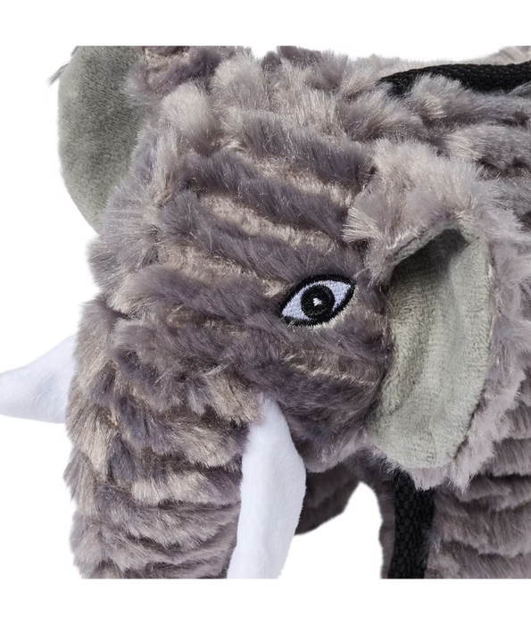 Spunky Pup - Tough Plush Elephant Toy, Triple Stitch Durable Squeaky