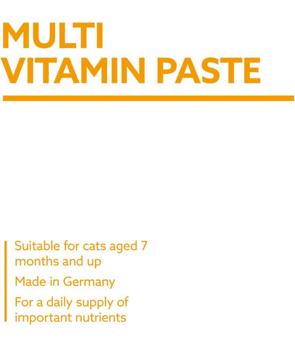 GimCat - Multi-Vitamin Paste, 13 Vitamins, Immune Support, Skin & Coat Health, All Life Stages 20g - 50g