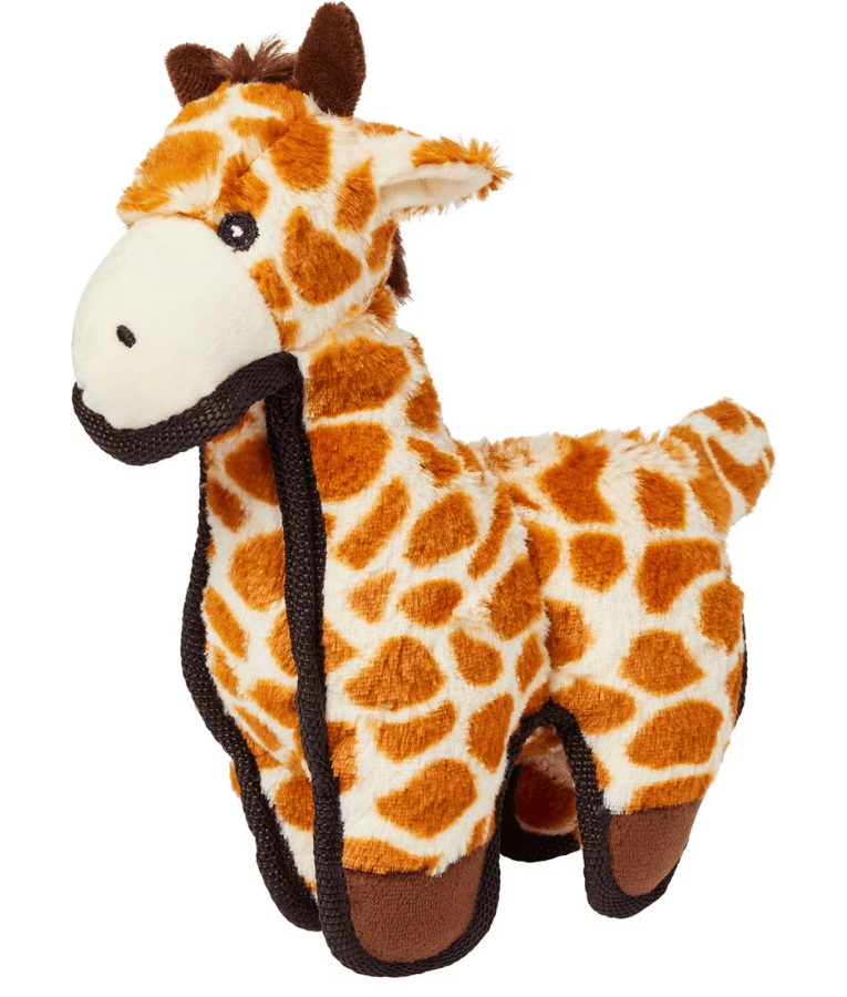 Spunky Pup - Tough Plush Giraffe Toy, Triple Stitch Durable Squeaky