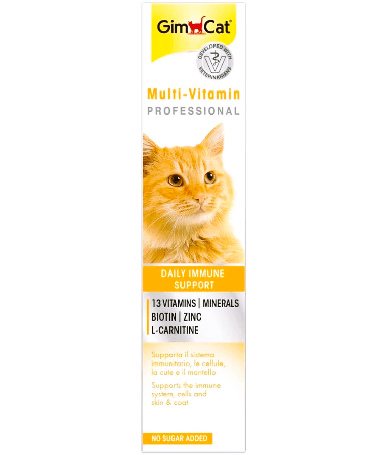 GimCat - Multi-Vitamin Paste, 13 Vitamins, Immune Support, Skin & Coat Health, All Life Stages 20g - 50g