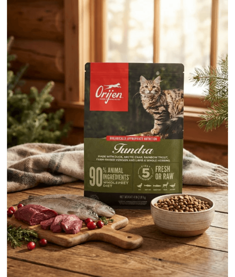 Orijen - Tundra, Duck, Fish & Venison, WholePrey, Grain-Free, Adult & Senior Dry Cat Food - 1.8kg