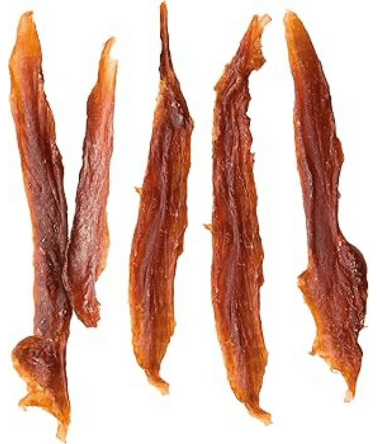Vitakraft Pure Duck Filets, healthy dog treats, premium duck strips for dogs with high protein content.