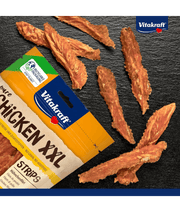 Vitakraft Pure Chicken XXL Fillets, premium dog food, high-protein dog treats, 92.5% chicken breast, chewy dog snacks.