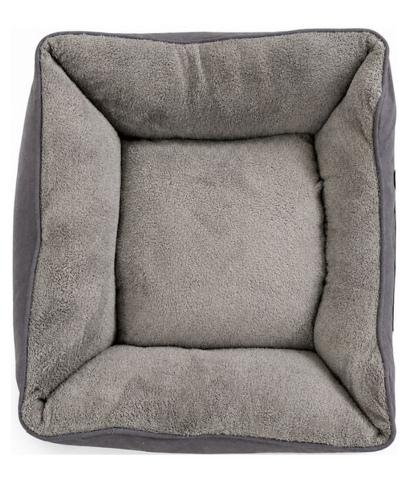 Tall Tails - Dream Chaser Bolster Dog Bed - Dark Grey - 90×80×24 cm