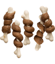 Lamb dog treats, Vitakraft Pure Lamb Bonas, twisted calcium bones wrapped in delicious lamb meat.