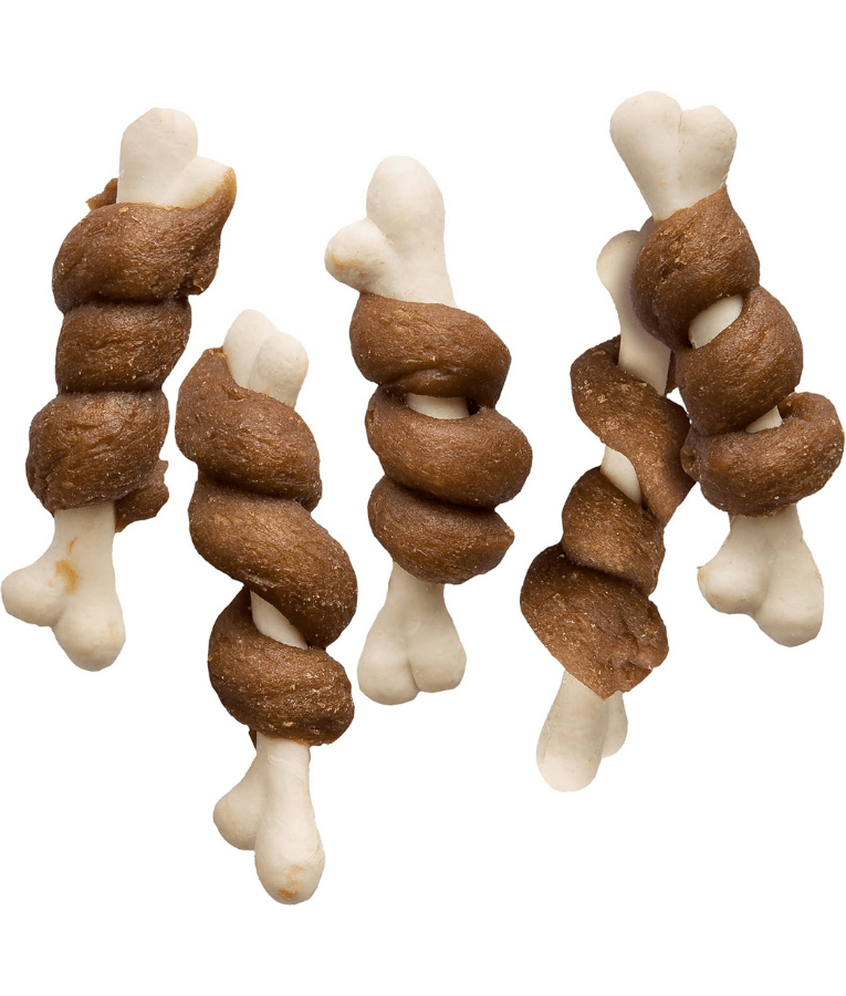Lamb dog treats, Vitakraft Pure Lamb Bonas, twisted calcium bones wrapped in delicious lamb meat.