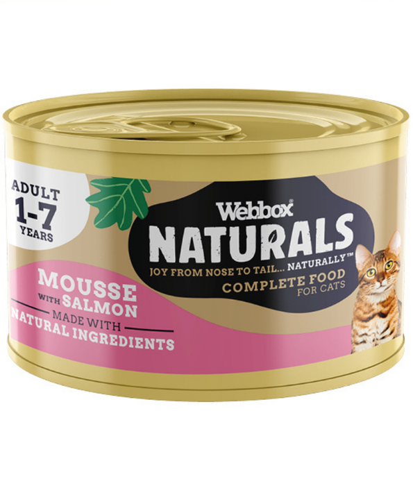 Webbox Naturals Mousse With MSC Salmon Wet Cat Food 85g