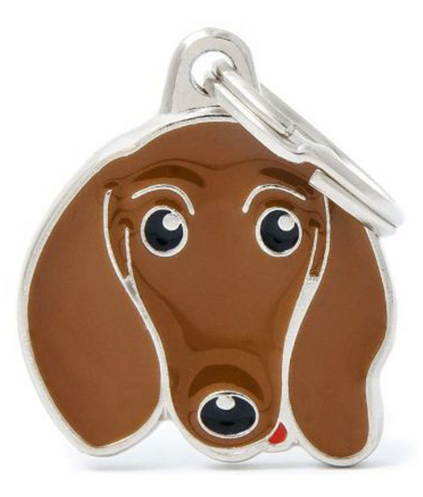 ID Tag - Brown Dachshund