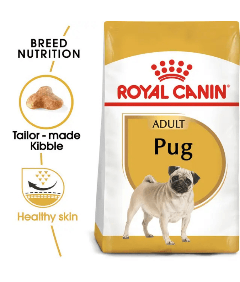Royal Canin - Pug Adult, Skin Support, Muscle Tone, Adult & Senior Dogs, Small Breed, Dry Dog Food - 1.5 kg