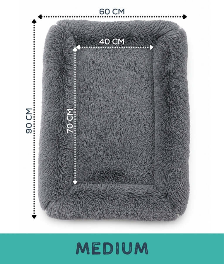 PawComfort - Plush Calming Pet Bed, Ultra-Soft Long Fur Comfort for Dogs & Cats - S, M, L