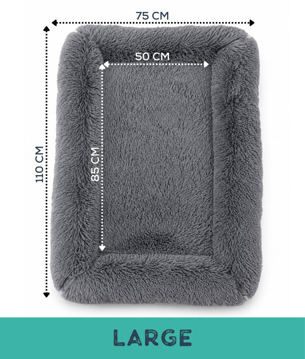 PawComfort - Plush Calming Pet Bed, Ultra-Soft Long Fur Comfort for Dogs & Cats - S, M, L