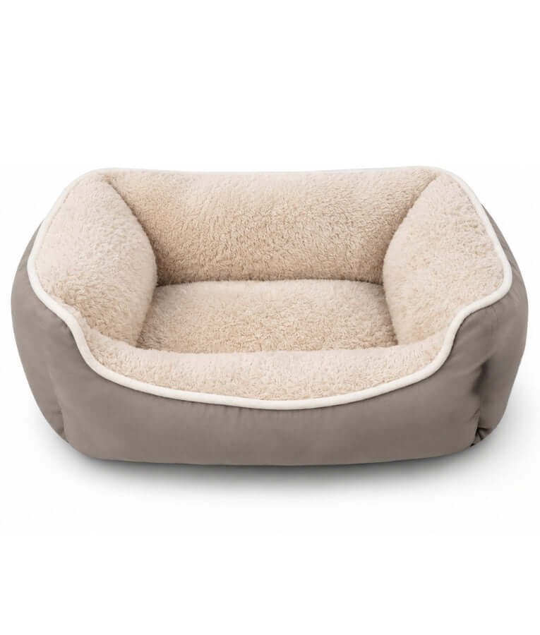 King Queen - Plush Orthopedic Rectangular Dog & Cat Bed – Washable, Soft Cushion - Small - Medium